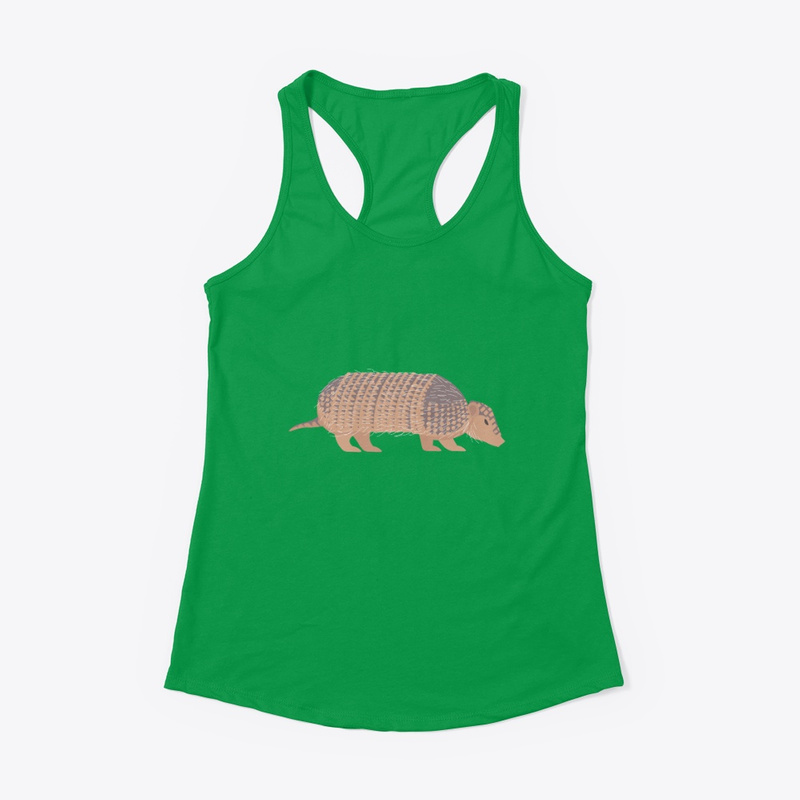 Dwarf armadillo (Zaedyus pichiy) Women's Racerback Tank