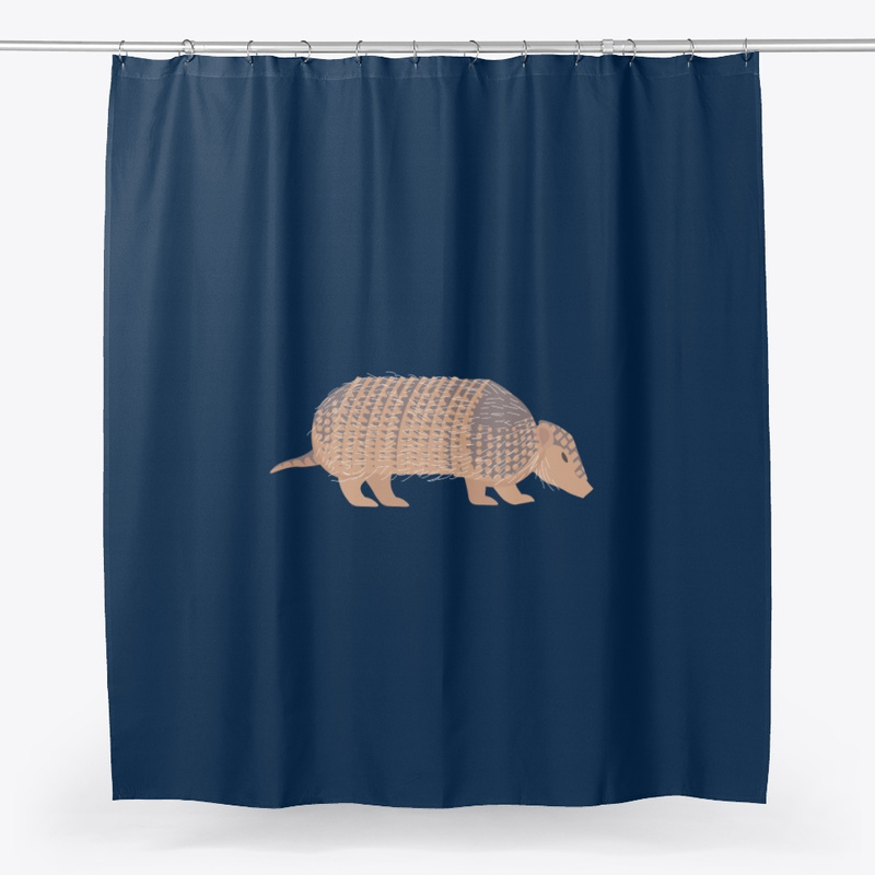 Dwarf armadillo (Zaedyus pichiy) shower curtain