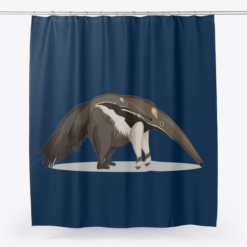 Giant anteater (Myrmecophaga tridactyla) cortina de la ducha
